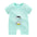 Baby cotton short-sleeved jumpsuit