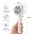 One-key Self-cleaning Hair Brush For Women Curly Hair Brush  Anti-Static Airbag Massage Comb