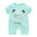 Baby cotton short-sleeved jumpsuit